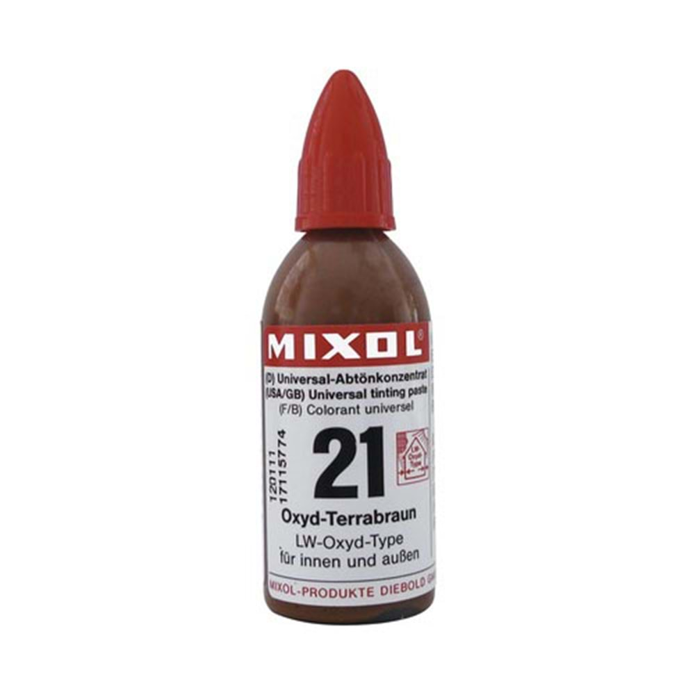 Mixol Renk Tüpü Toprak No:21 - 20ml