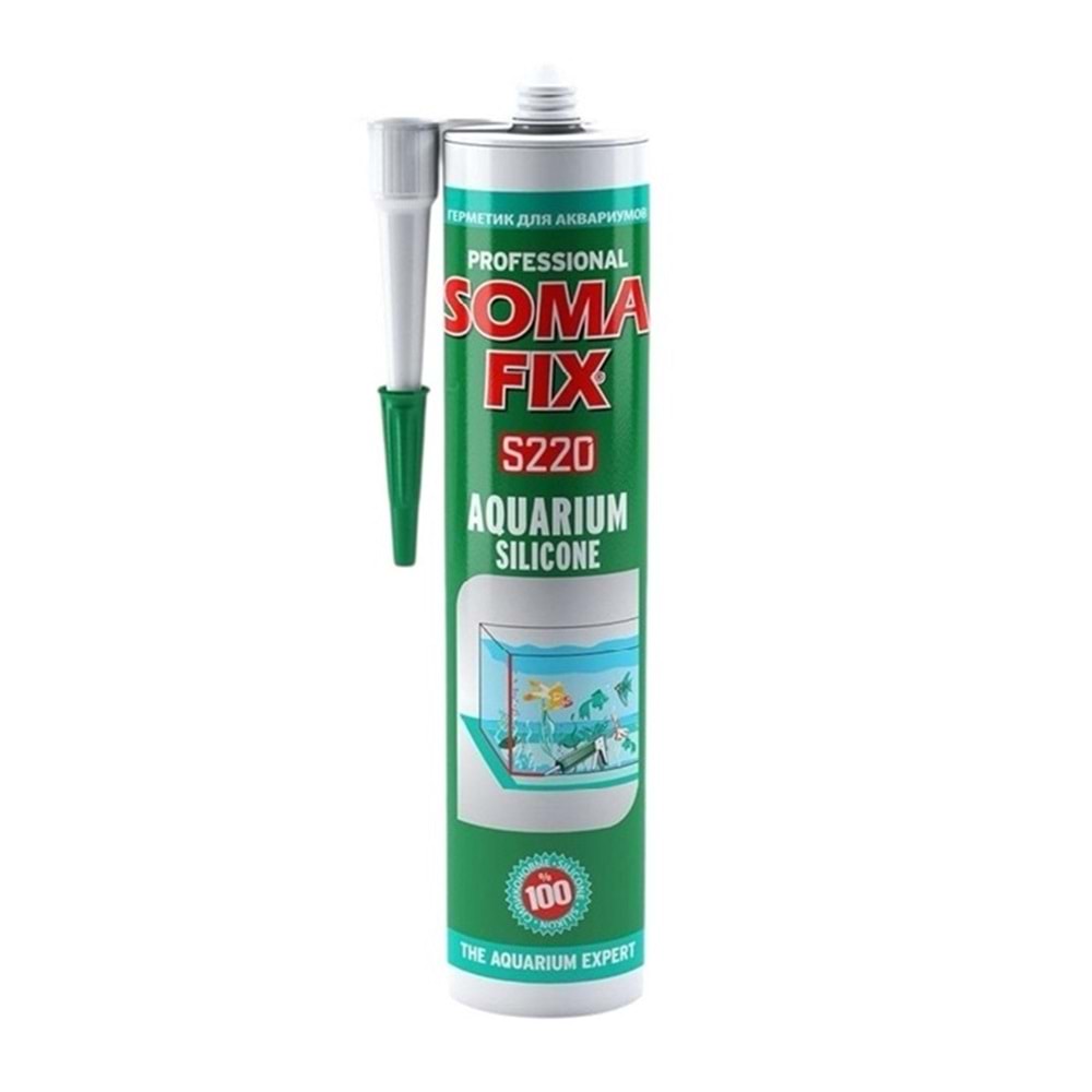 Somafix Akvaryum Silikonu Şeffaf 280ml