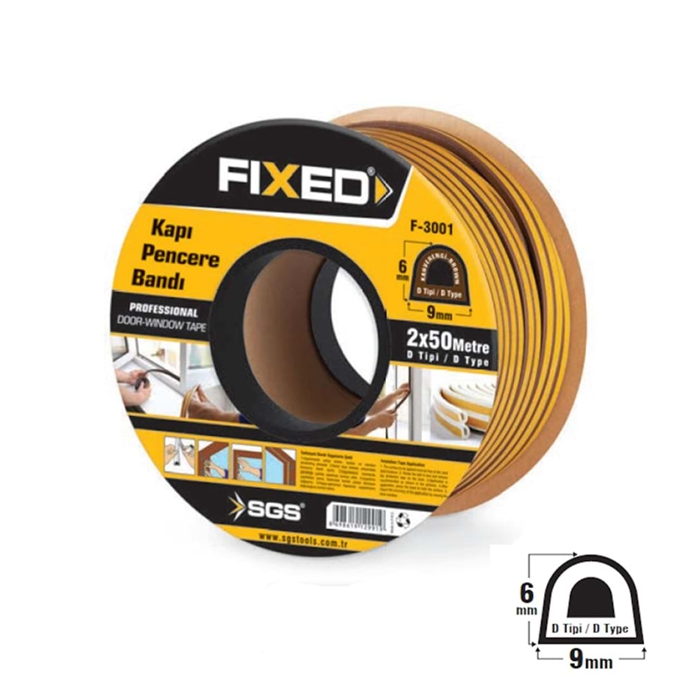 SGS Kapı Pencere Bandı Beyaz 100 mt