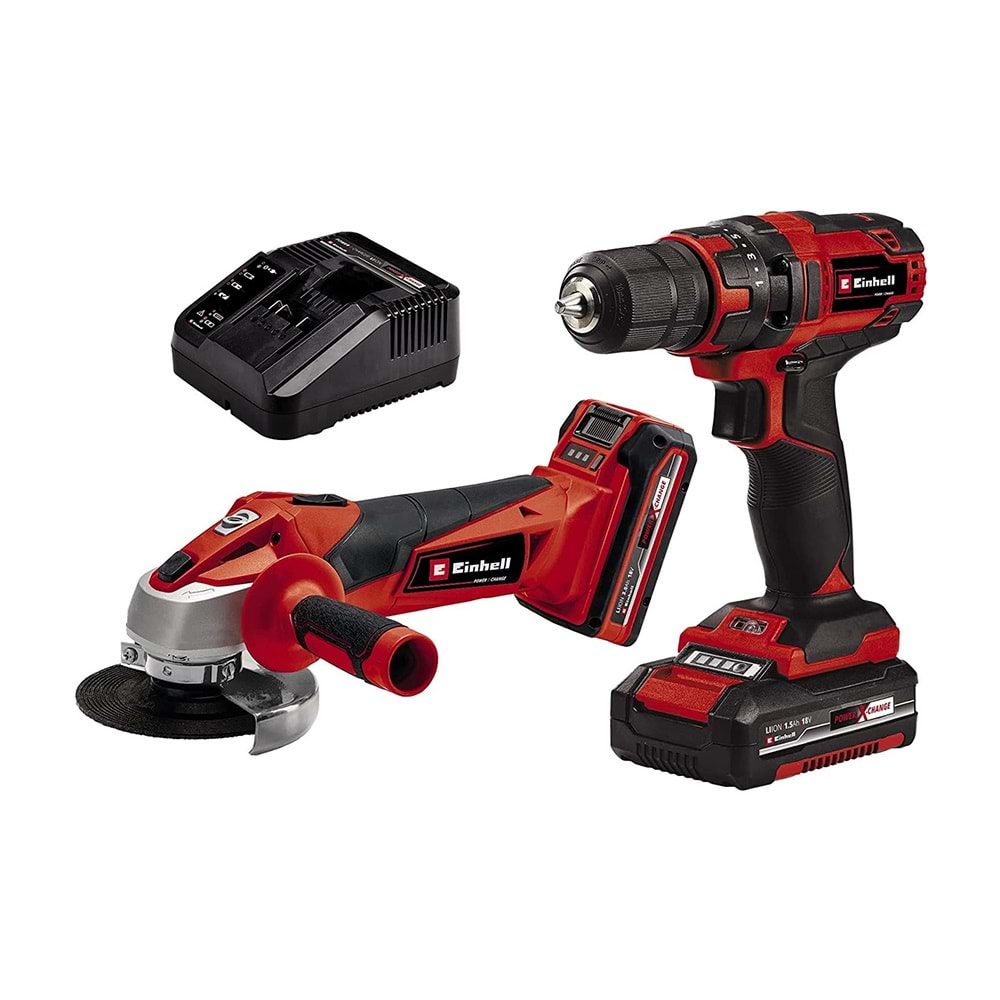 Einhell TC-TK 18 Li Kit Akülü Taşlama ve Vidalama Combo Set