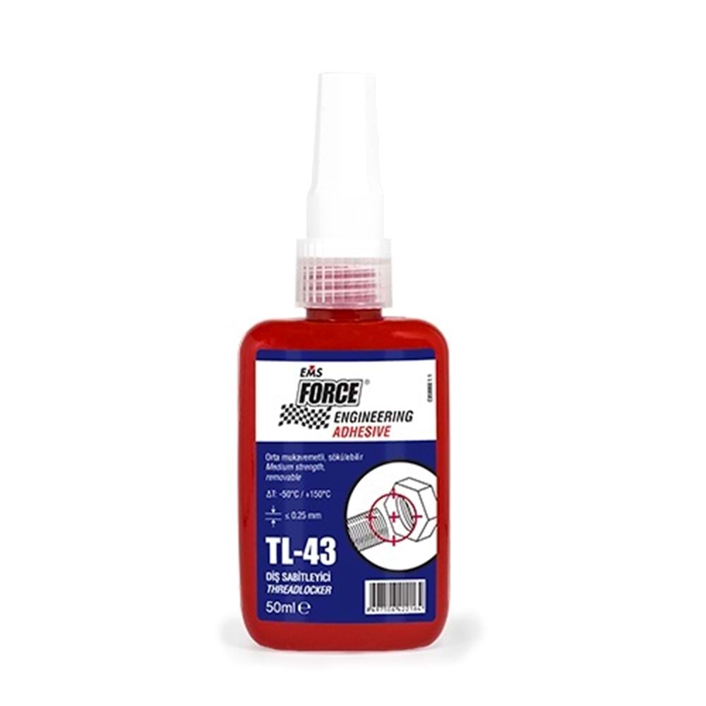 Ems Force TL-43 Civata Sabitleyici Sökülebilir 50ml