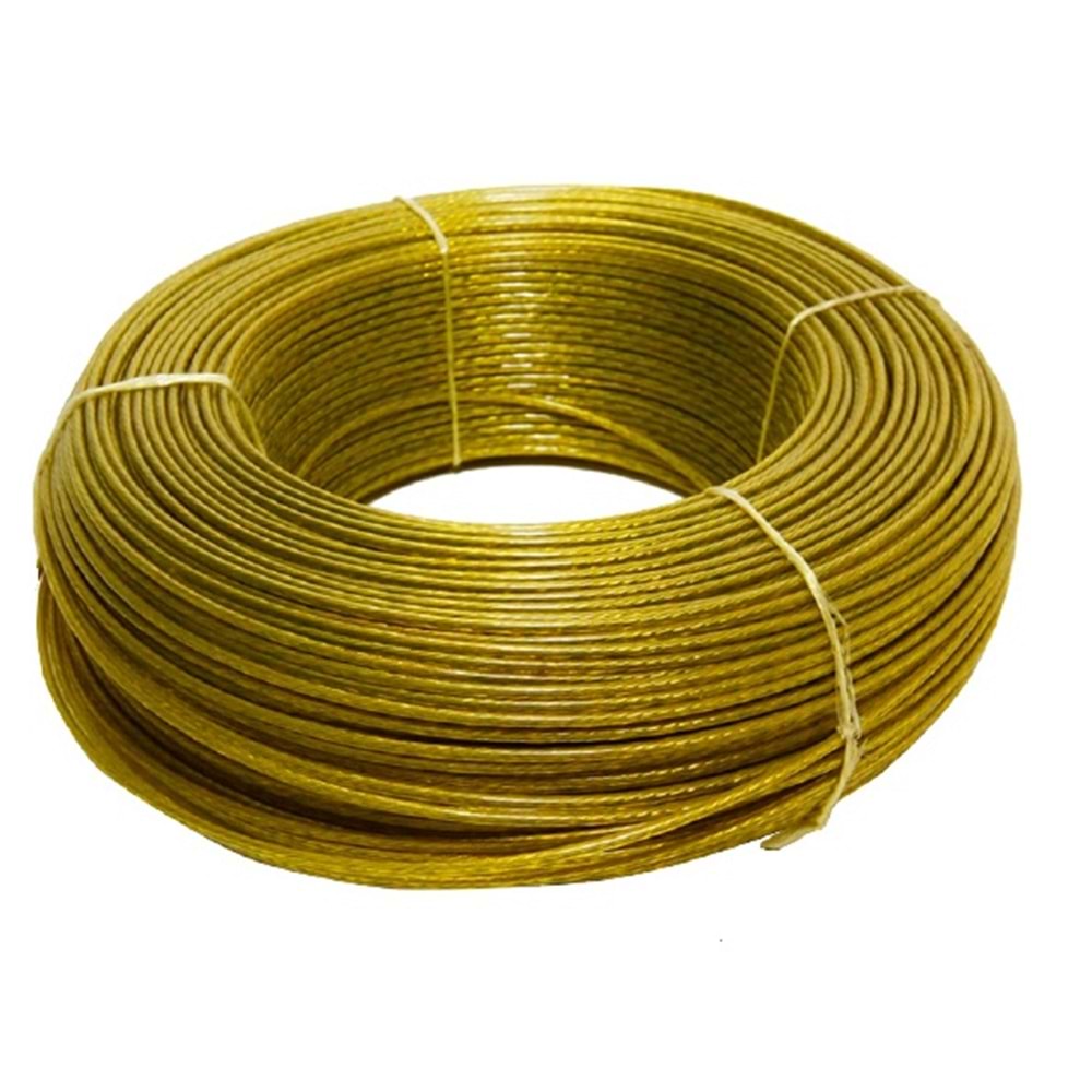 Hırsan İzoleli Pvc Kaplı Çelik Tel Halat 6mm - 200mt