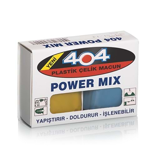 404 Power Mix Plastik Çelik Macun 40gr