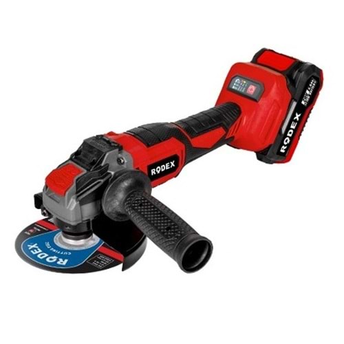 Rodex RDX1022 Akülü Şarjlı Avuç Taşlama 115mm 20v 4.Ah
