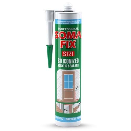 Somafix Silikonize Mastik Siyah 500gr