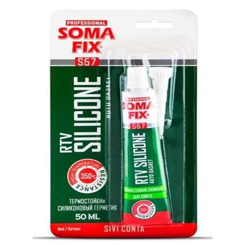 Somafix Rtv Silikon Sıvı ContaTüp Kırmızı 50ml