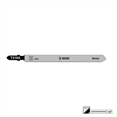 SGS Metal Dekupaj Ağzı 132mm x 9,5mm T318A - 5Ad