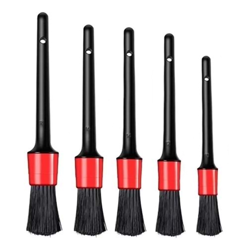 Hırsan Araba Oto İç Dış Konsol Detay Temizlik Fırça Seti 5 Li