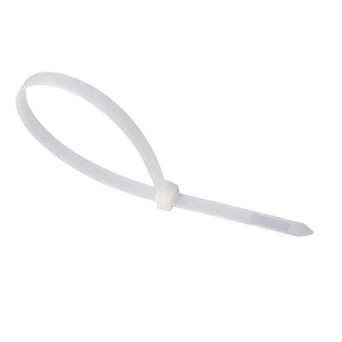 Hırsan Cırt Kelepçe Kablo Bağı Beyaz 8x550mm 100 Ad