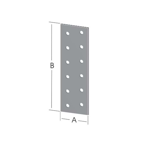 Hırsan Düz Bağlantı Sac Gönye 30x80mm