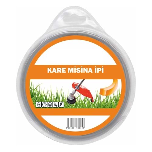 Hırsan Tırpan Misinası Kare 4mm x 27mt