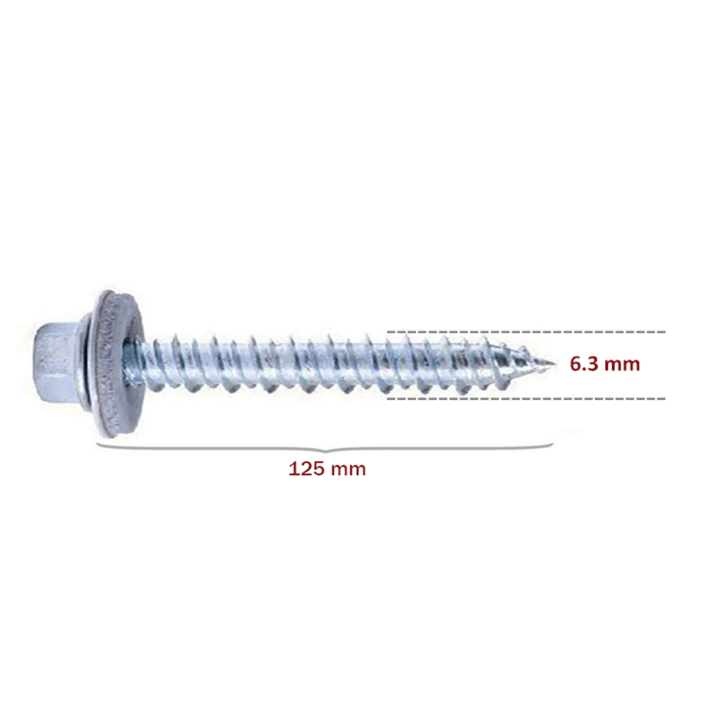 Hırsan Ahşap Çatı Vidası 6.3x125 mm Betofast