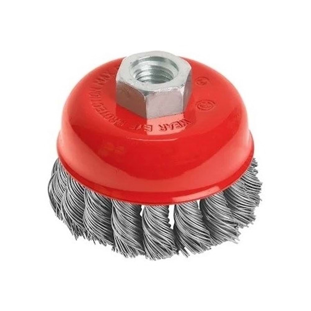 Hırsan Çanak Tel Fırça Burgulu 85mm