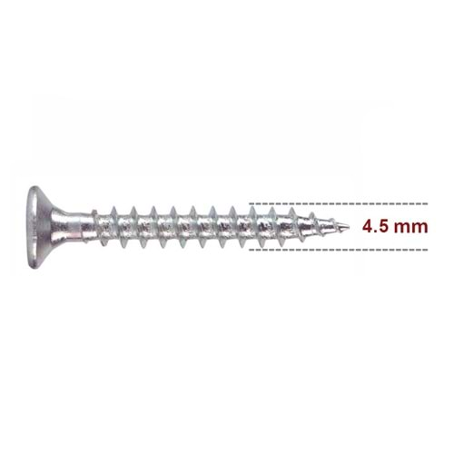 Hırsan Sunta Vidası 4.5mm